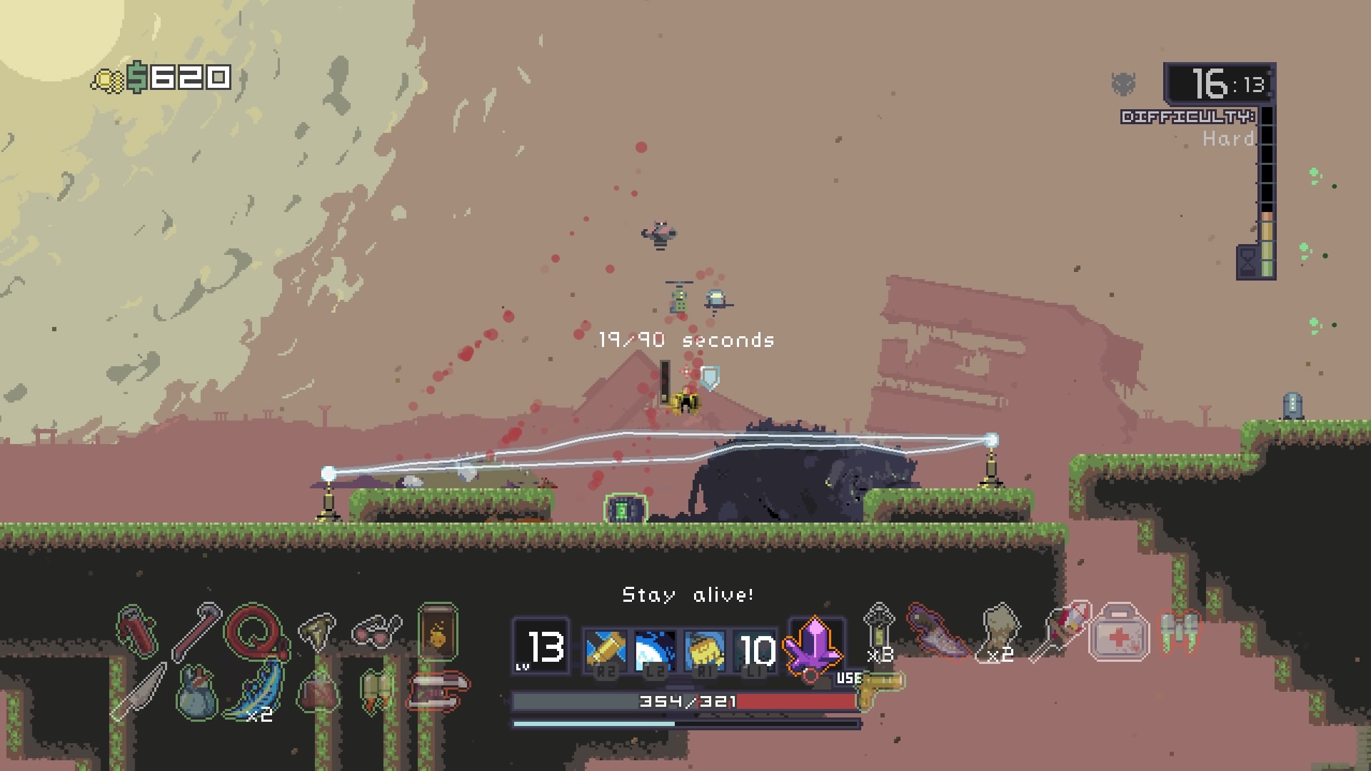 Risk of Rain gameplay visual