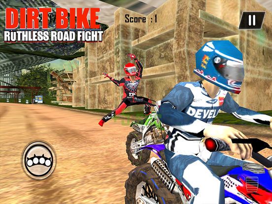 Dirt Bike Road Fight Racing