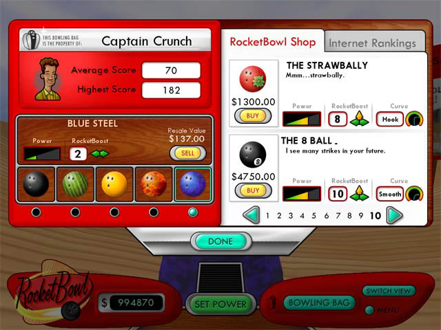 RocketBowl gameplay visual