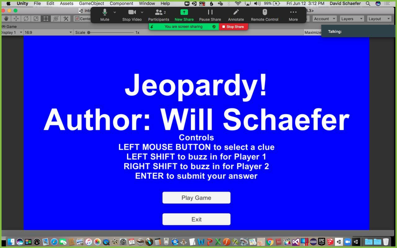 Will Schaefer Wednesday Jeopardy!
