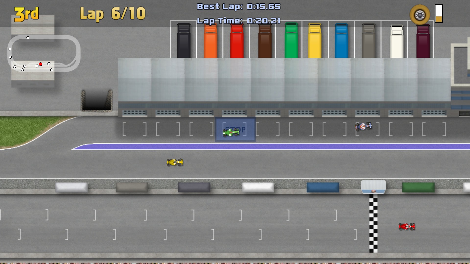 Ultimate Racing 2D gameplay visual