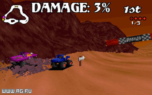 Big Red Racing gameplay visual