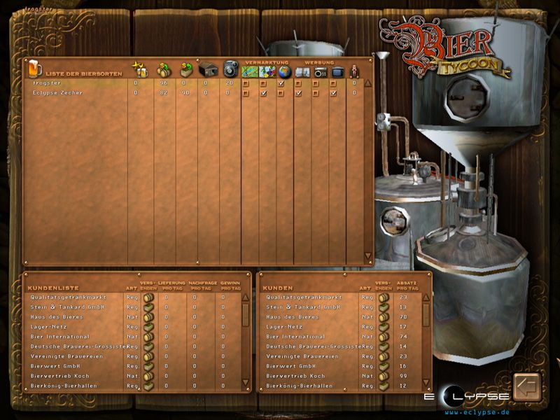 Beer Tycoon gameplay visual