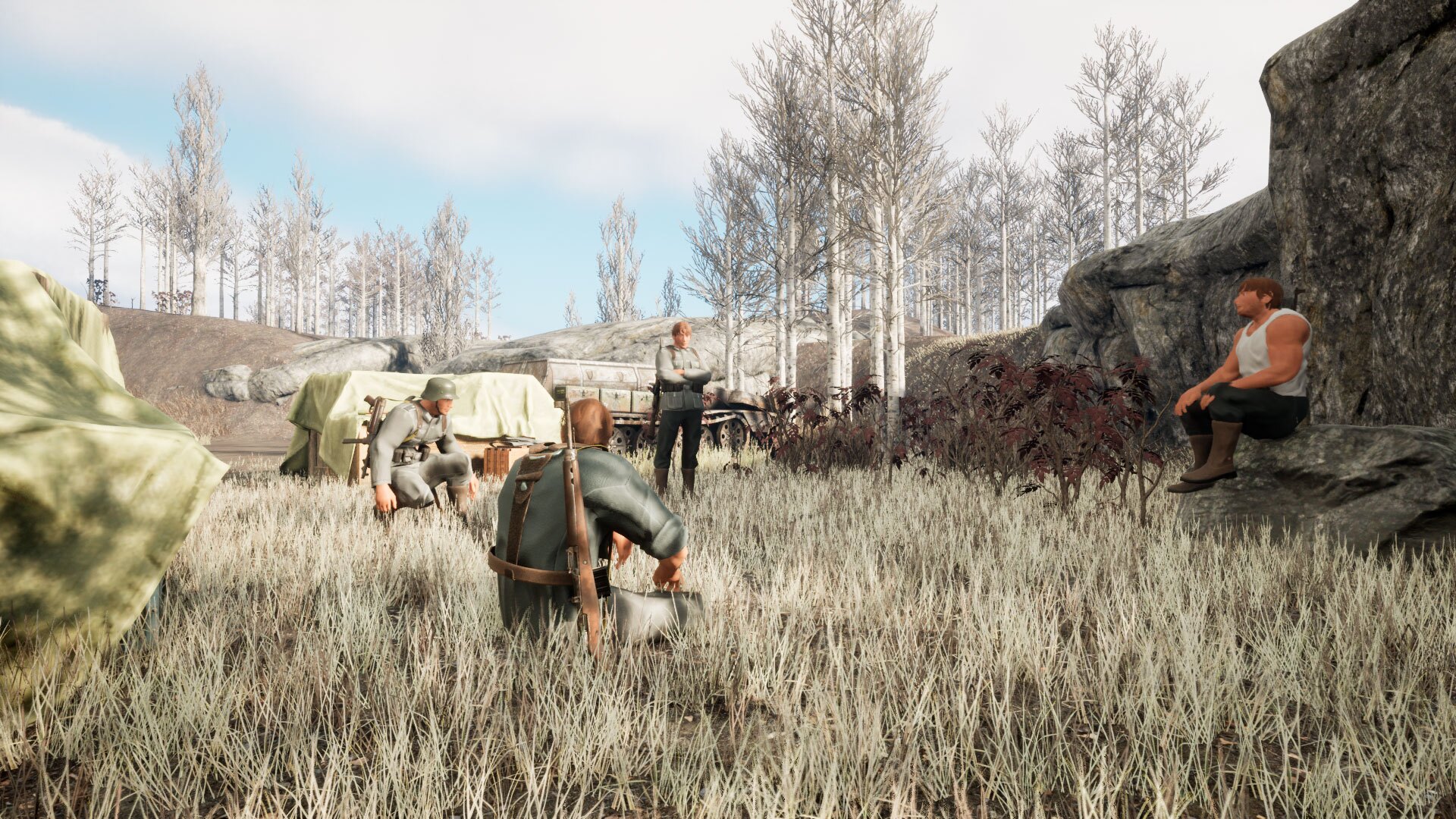 Behind own Frontlines