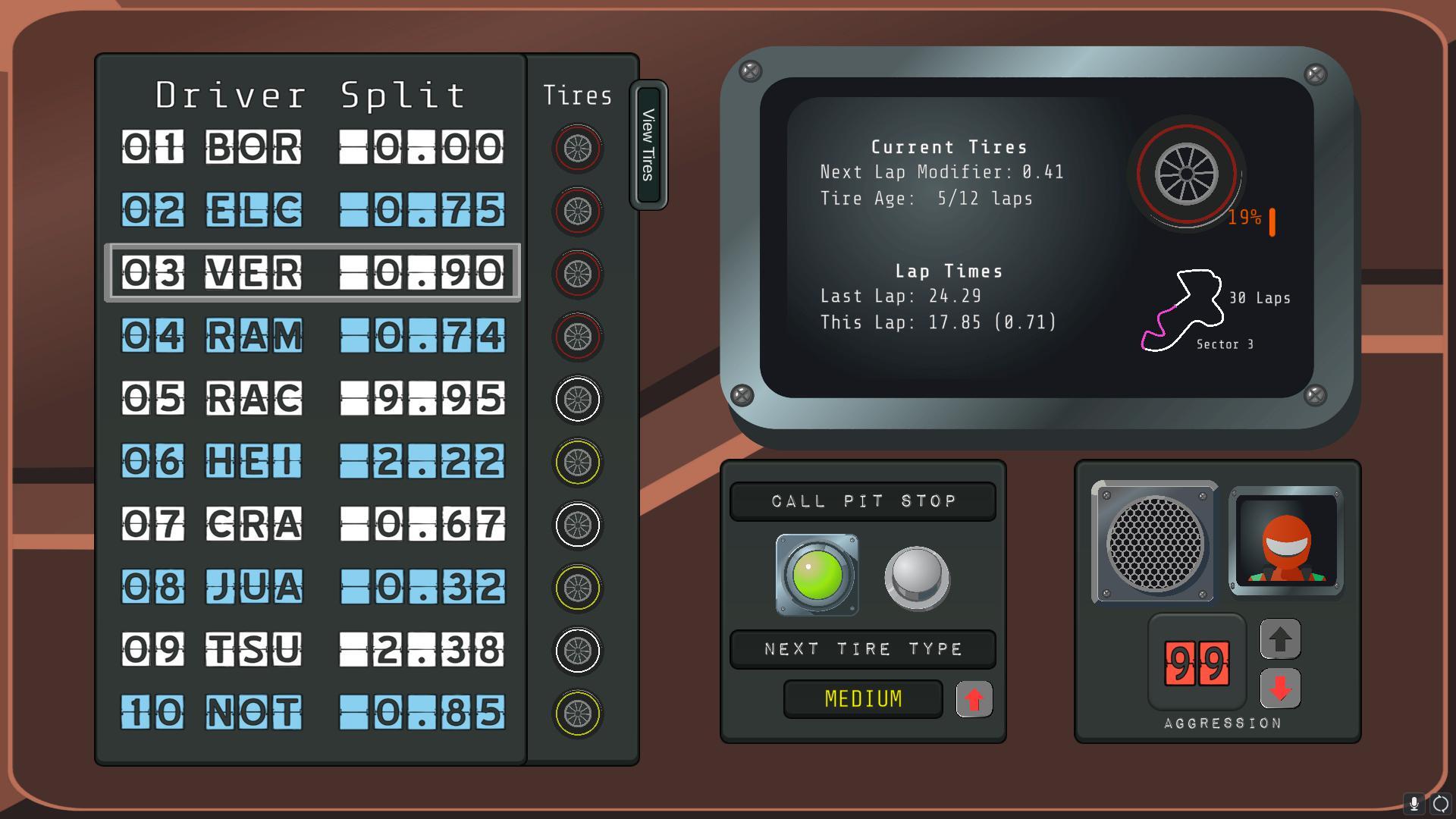 Race Engineer Simulator