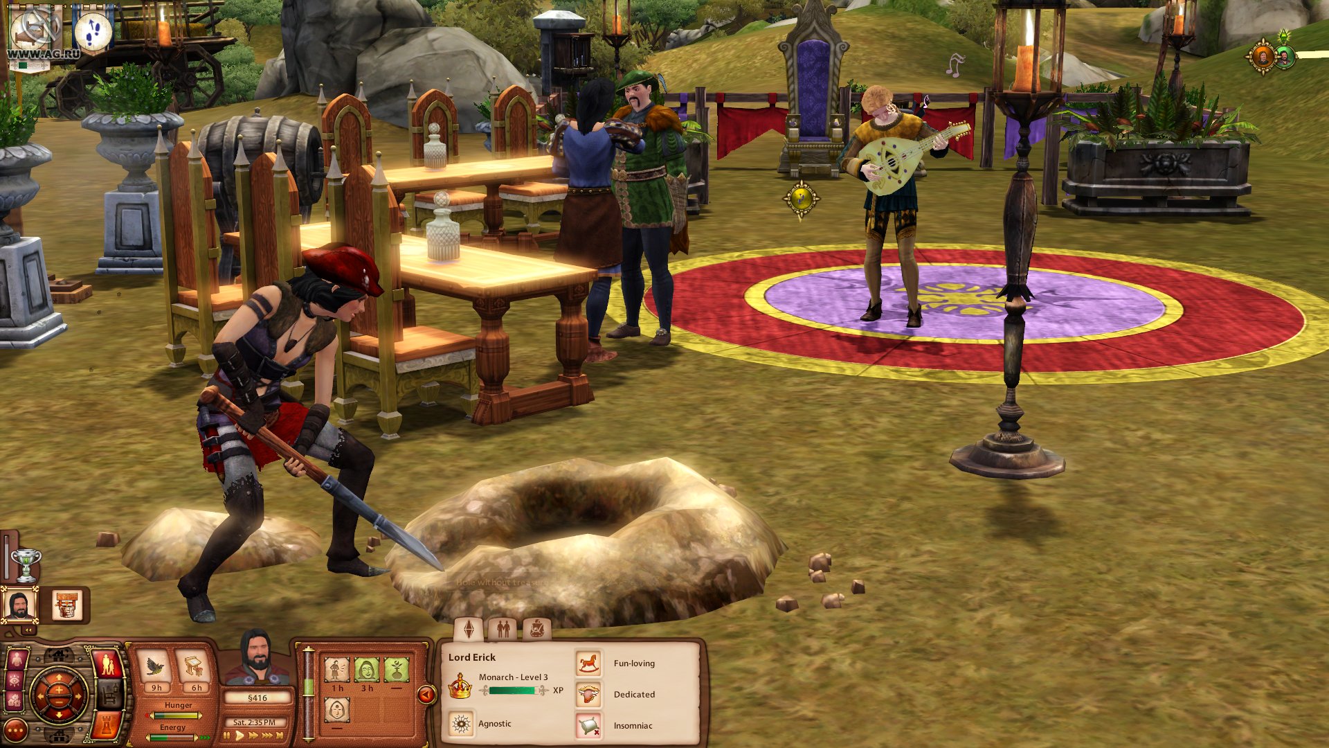 The Sims Medieval: Pirates and Nobles gameplay visual