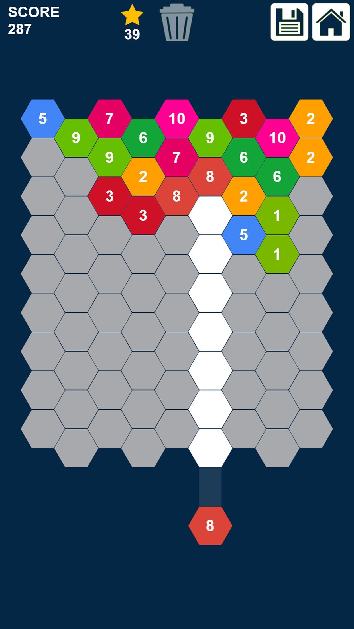 Hexa Puzzle: Shoot n Merge Numbers