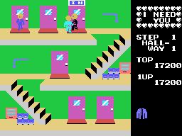 Mikie gameplay visual