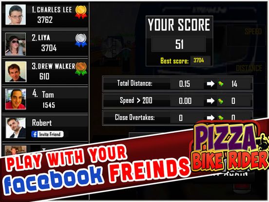 Pizza Delivery Bike Rider