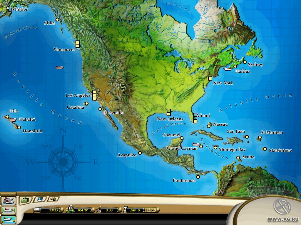 Carnival Cruise Lines Tycoon 2005: Island Hopping gameplay visual