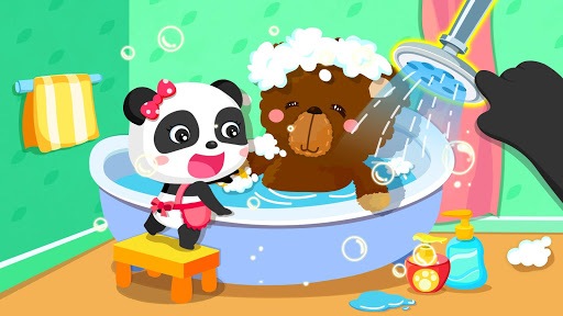 Baby Panda Happy Clean gameplay visual