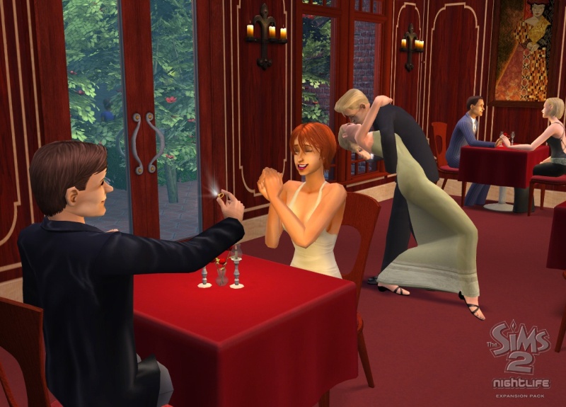 The Sims 2: Nightlife gameplay visual