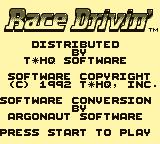 Race Drivin' gameplay visual