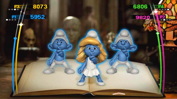 The Smurfs Dance Party gameplay visual
