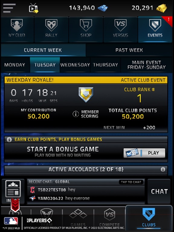 MLB Tap Sports Baseball 2022