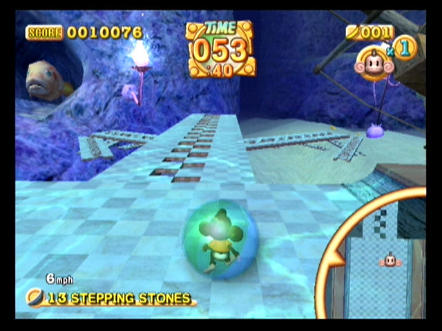 Super Monkey Ball 2 gameplay visual