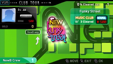 DJ Max Portable: Black Square gameplay visual