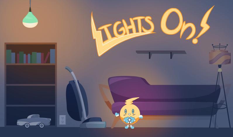 Lights on game. Игра to the Light
