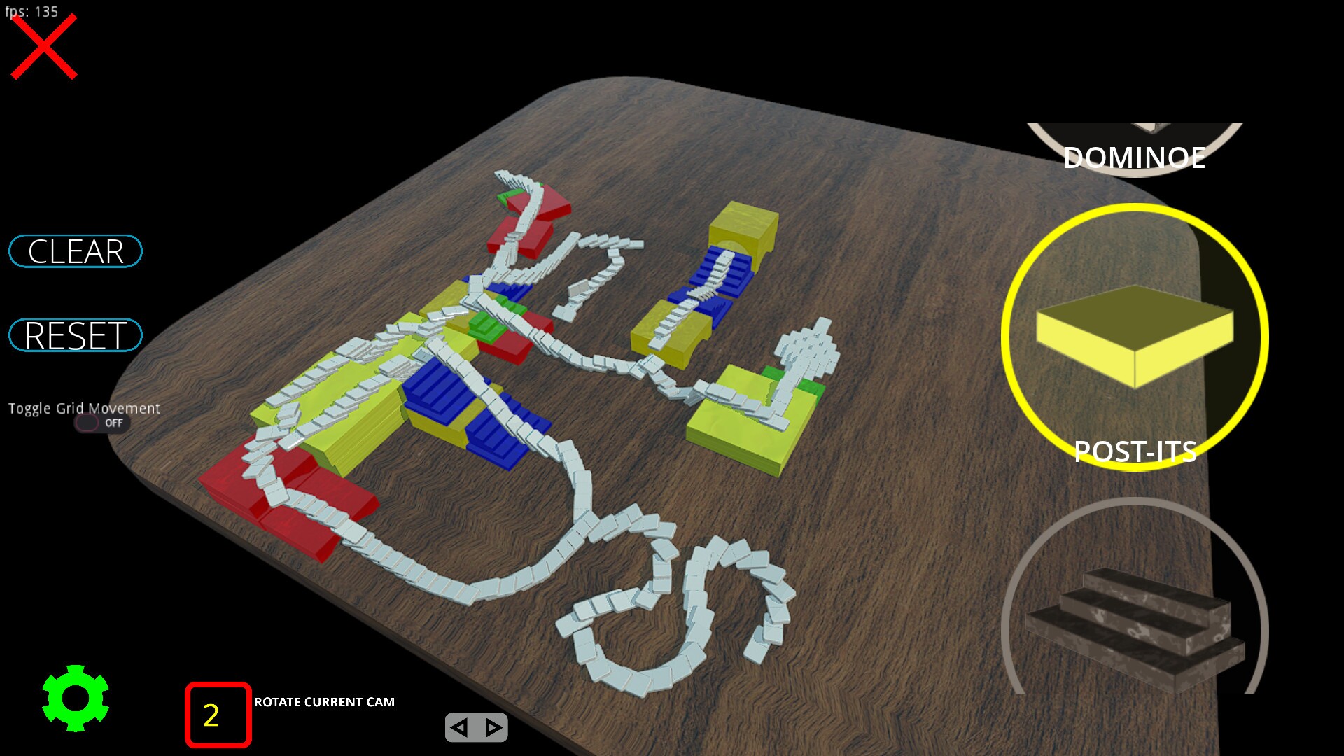 Dominoes3D Simulator