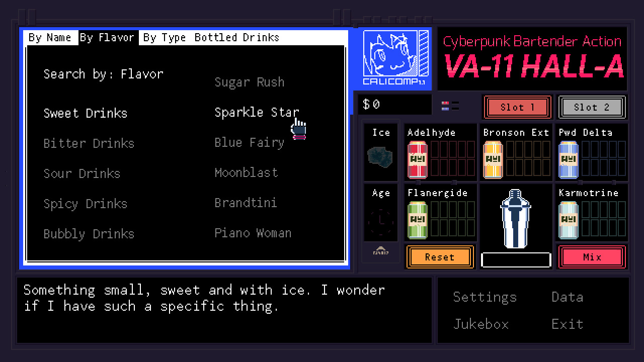 VA-11 Hall-A: Cyberpunk Bartender Action