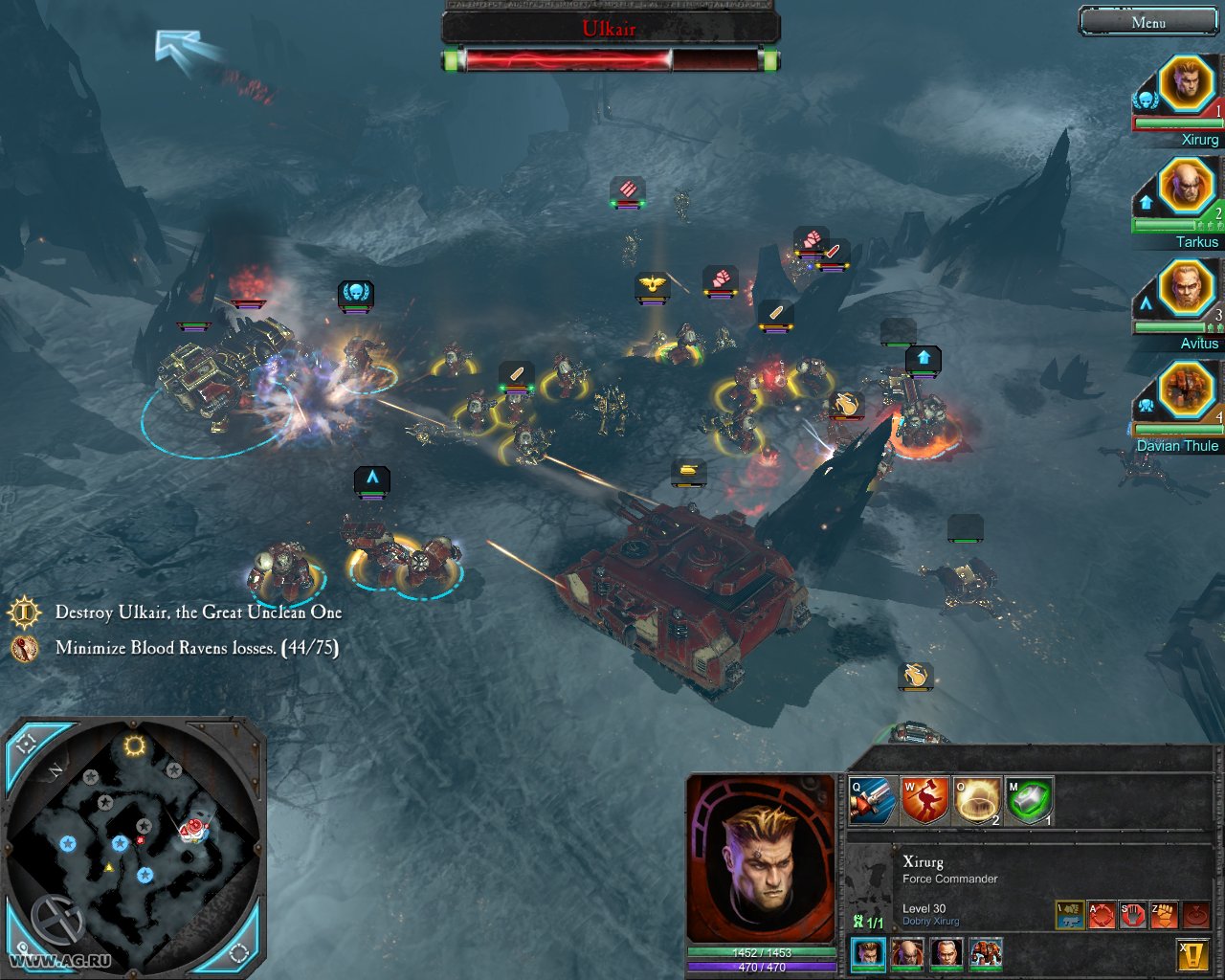 Warhammer 40,000: Dawn of War II Chaos Rising gameplay visual