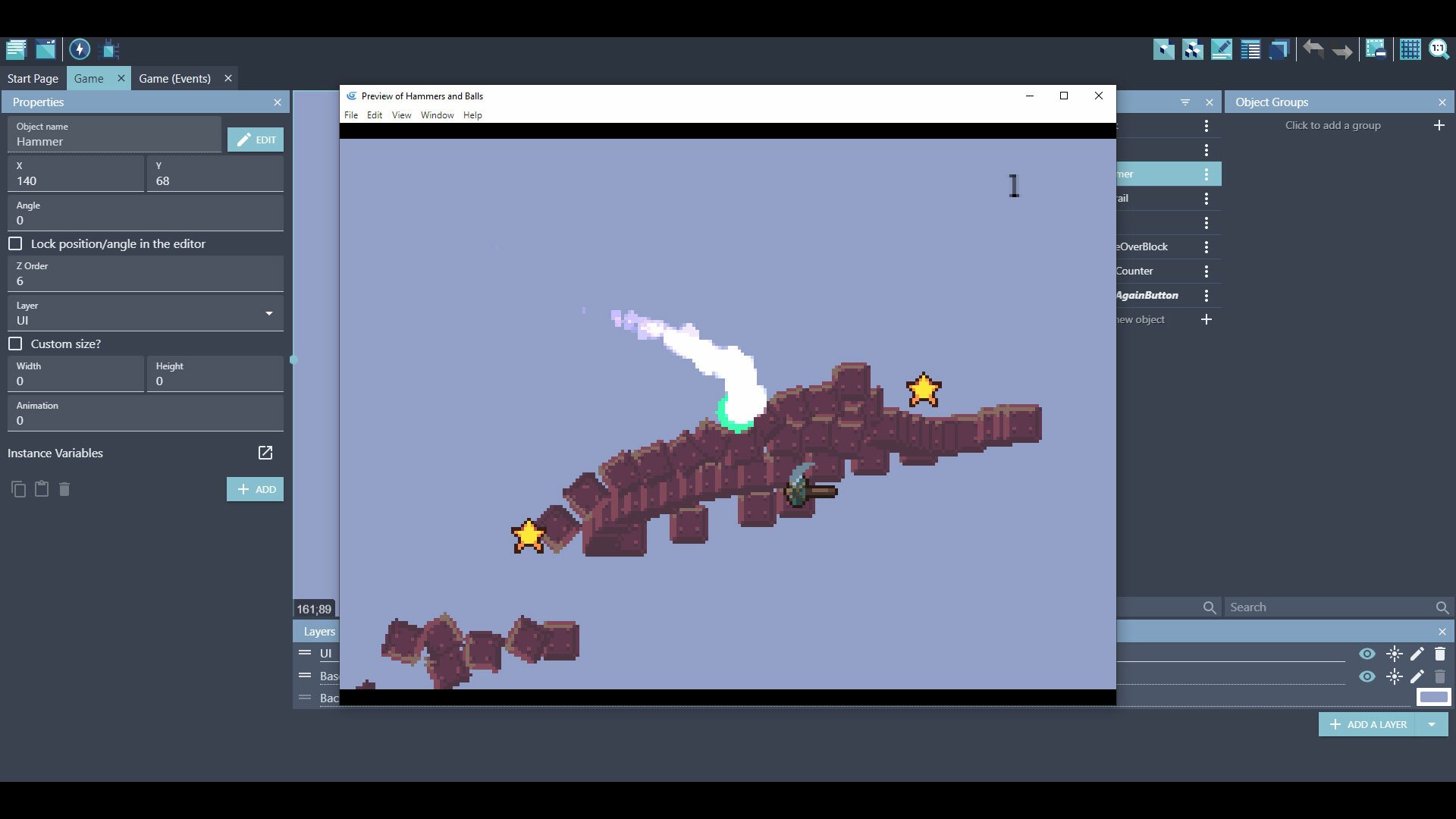 Simple Gdevelop Game Template