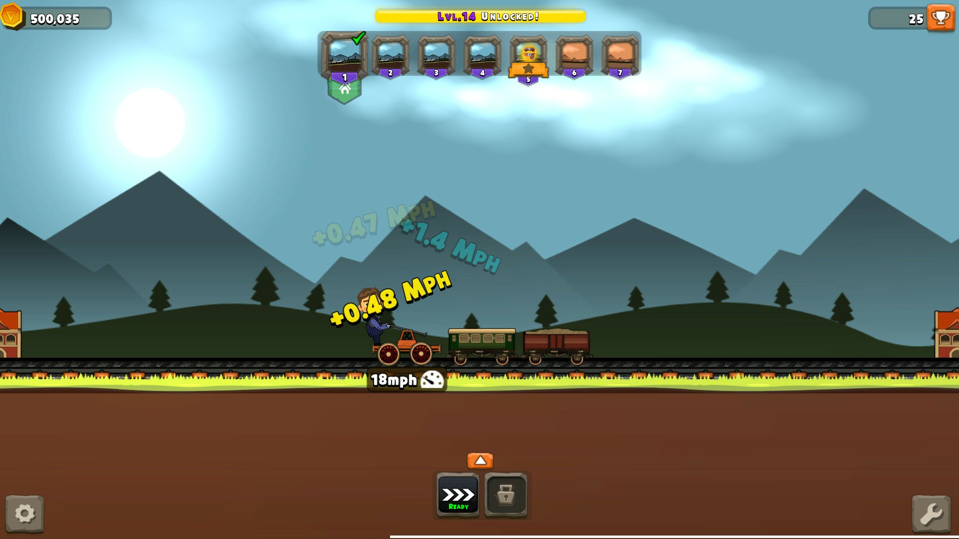 TrainClicker Idle Evolution gameplay visual