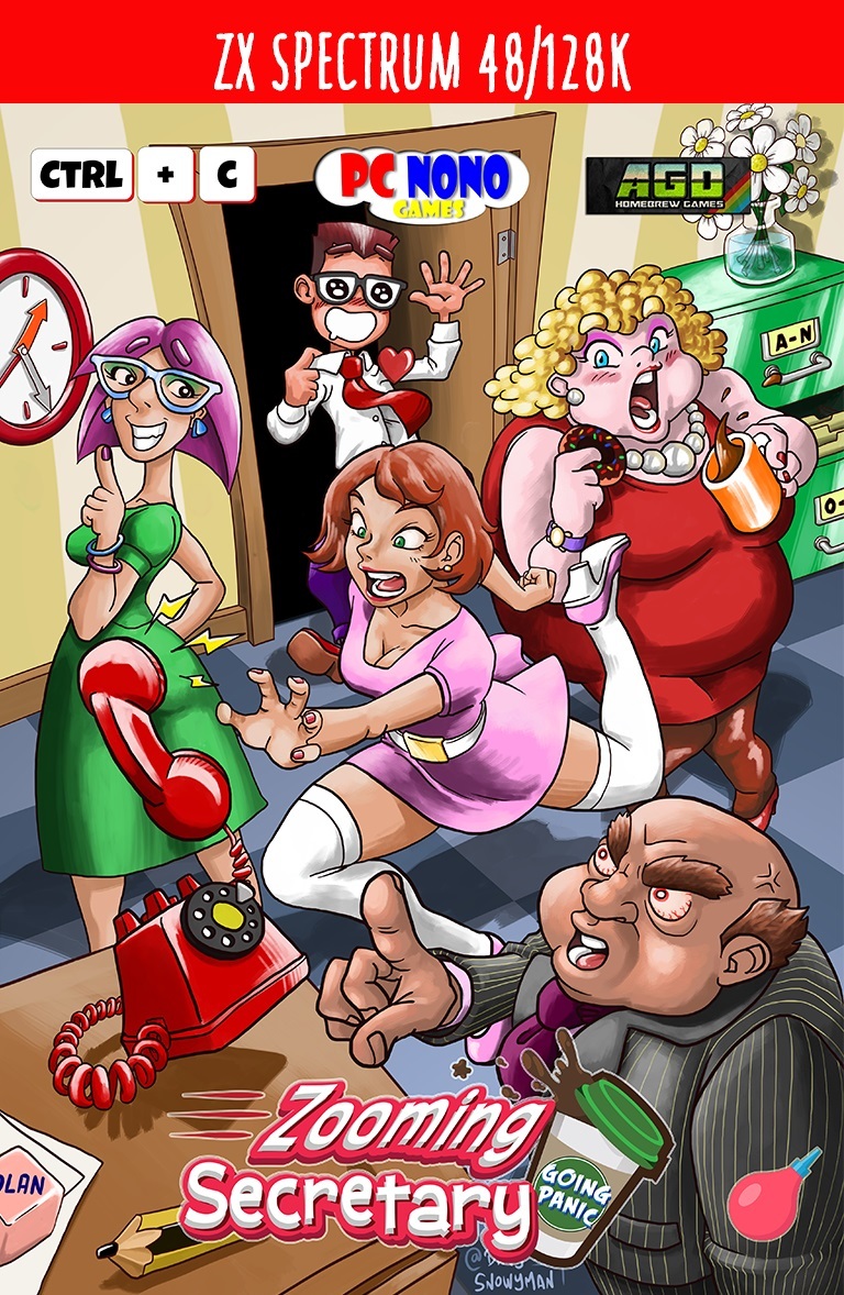 ZOOMING SECRETARY ZX Spectrum 48/128k by PCNONOGames