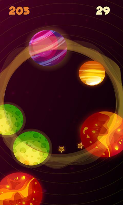 Stars collector: shoot in the blackhole