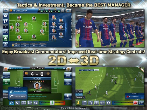PES CLUB MANAGER gameplay visual