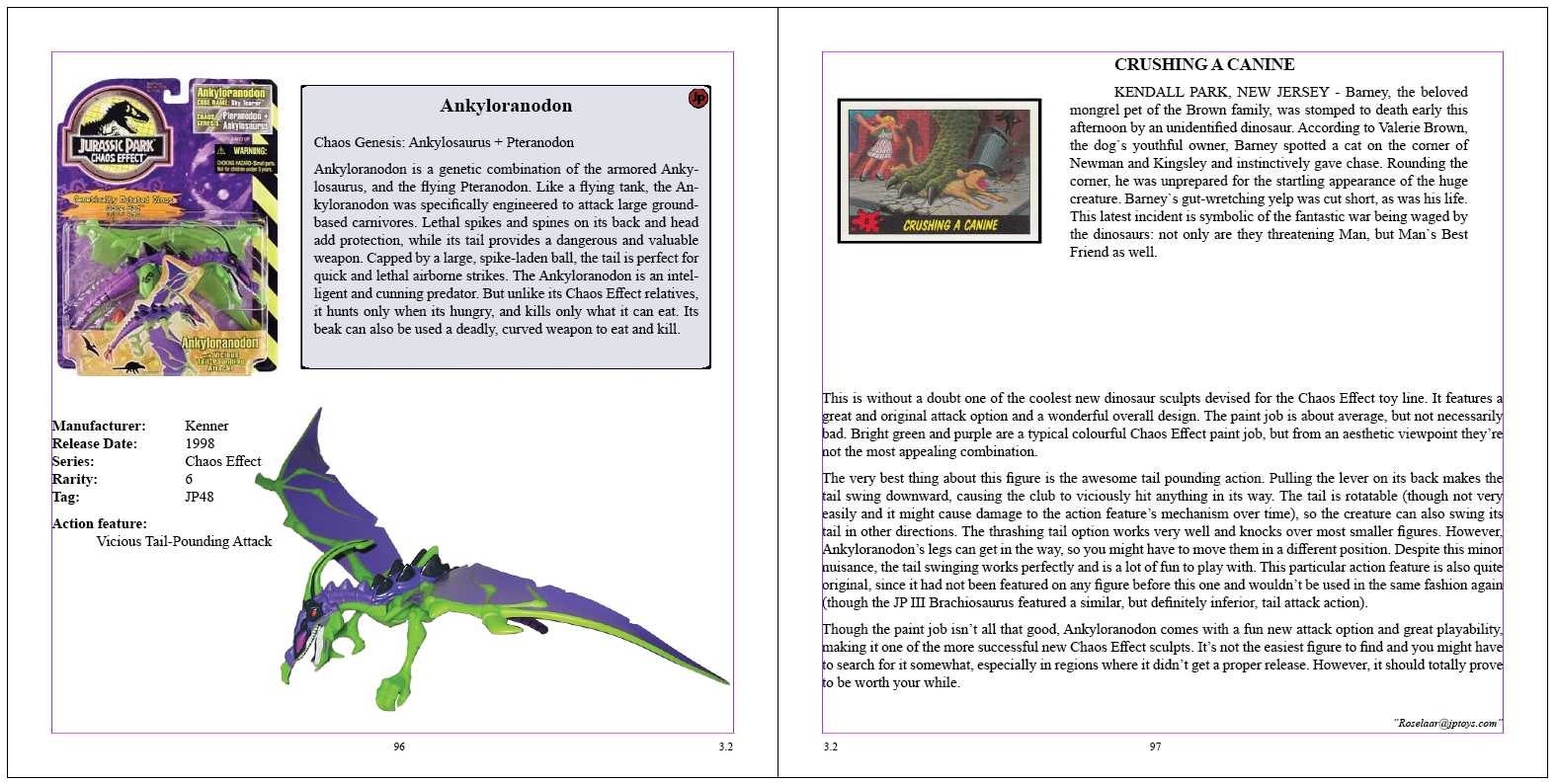 The JP Kenner 1997 Toy Series