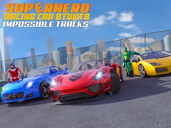 Superhero Racing Car Stunts