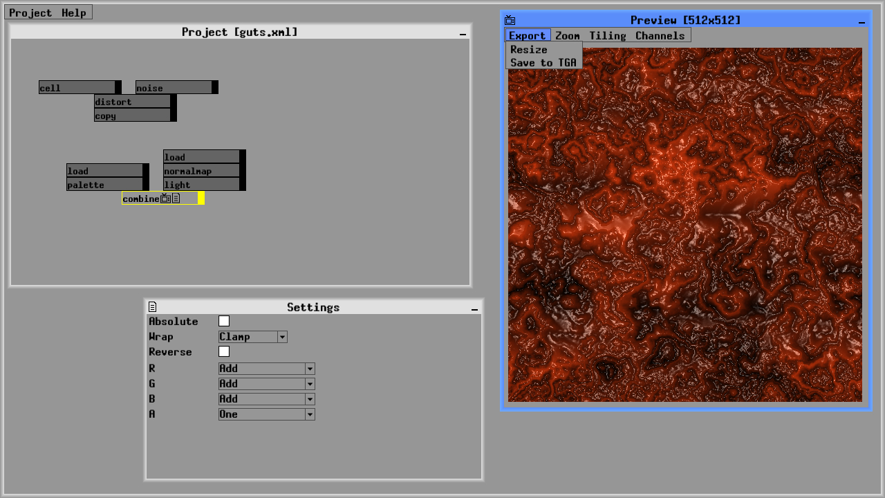 Zeuxis: procedural texture generator gameplay visual