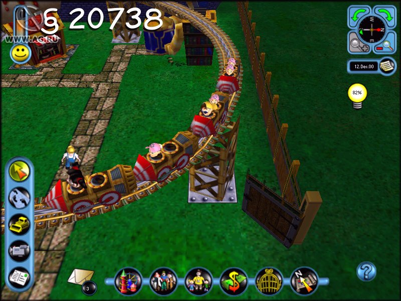 SimCoaster gameplay visual
