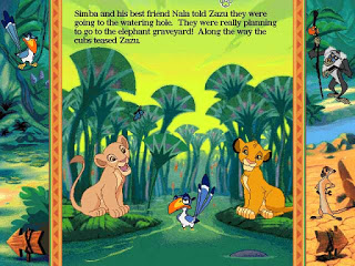 Disney's Animated Storybook: The Lion King gameplay visual