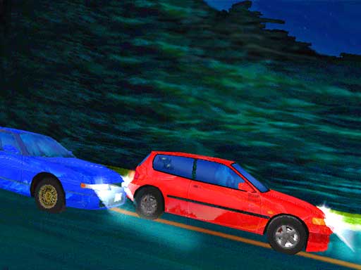 Initial D: Mountain Vengeance gameplay visual