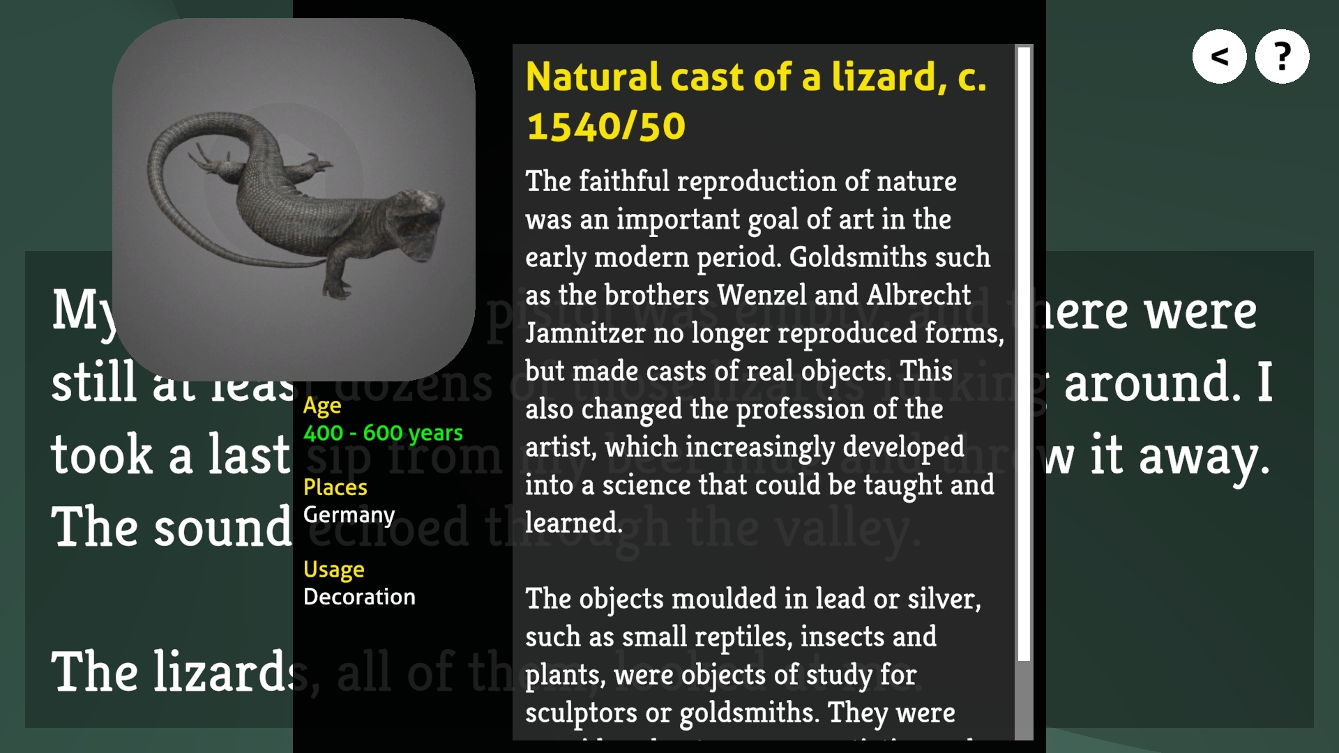 Alternative Artefacts