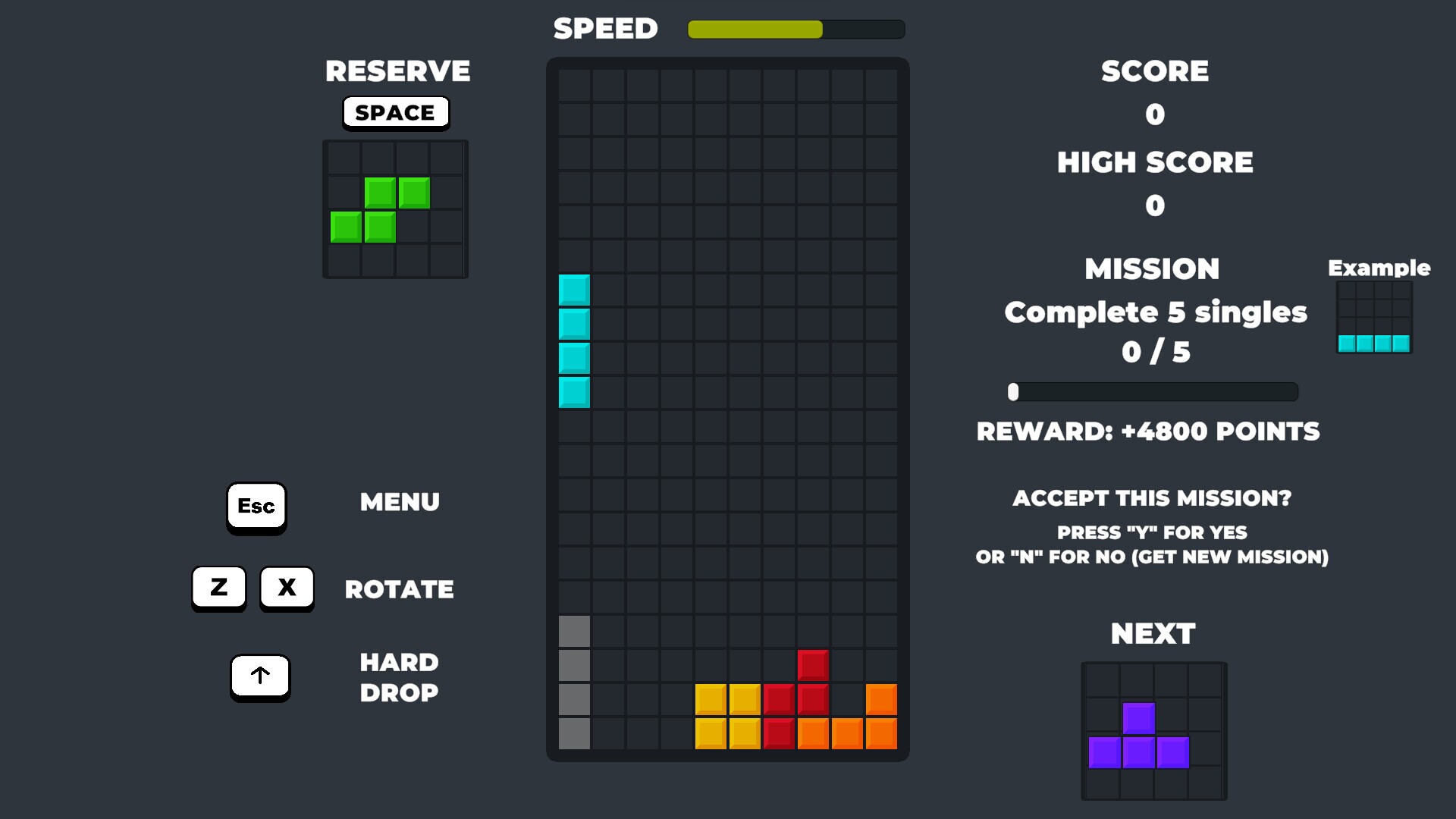 Flowtris gameplay visual