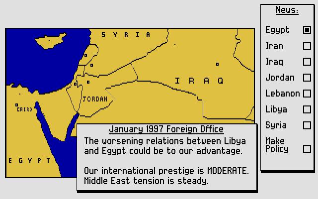 Conflict: Middle East Political Simulator gameplay visual