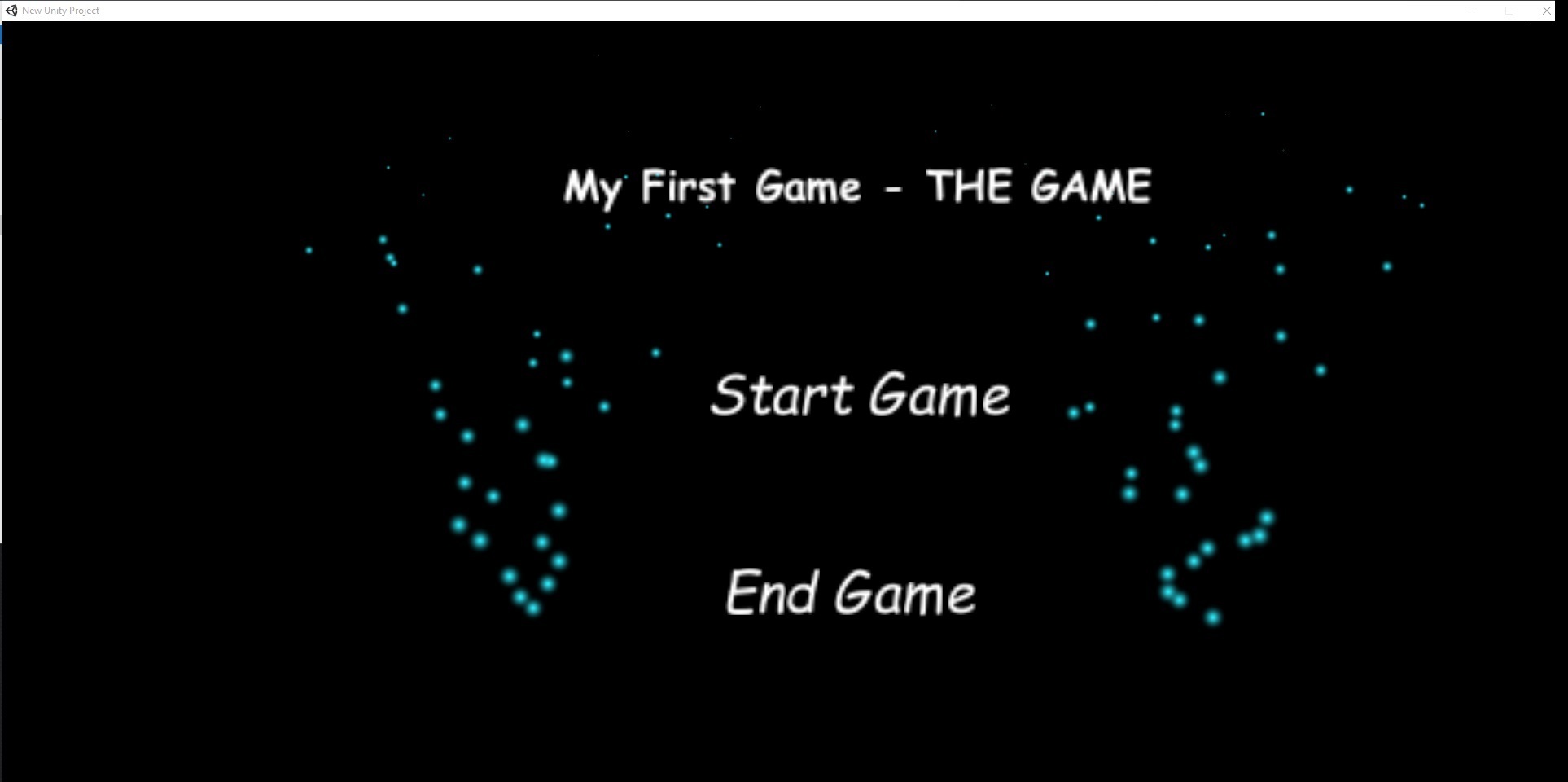 MY FIRST GAME - THE GAME