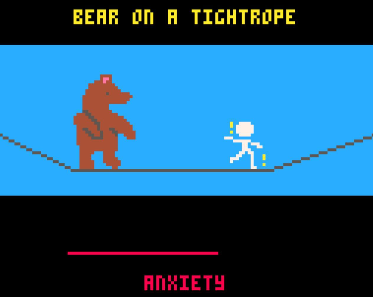 bear on a tightrope