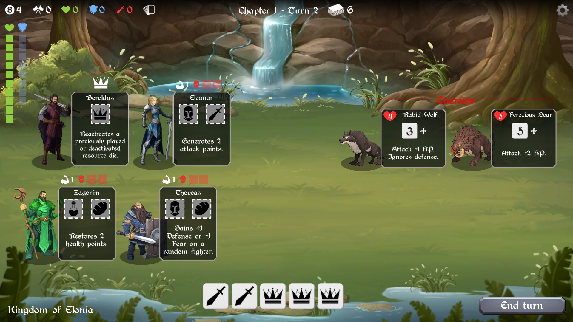 Kingdoms of Dice - The Elonia Chronicles gameplay visual