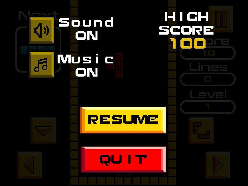 Falling Golden Blocks