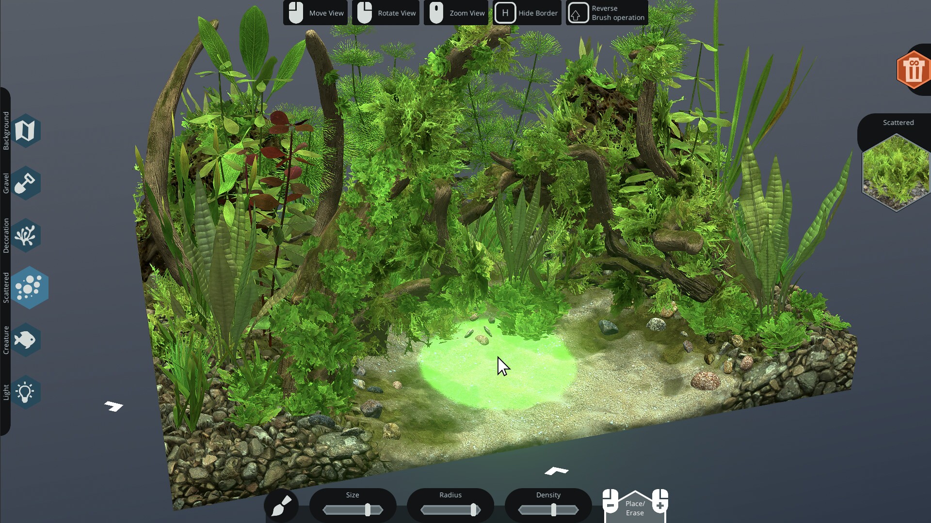 Behind Glass: Aquarium Simulator gameplay visual