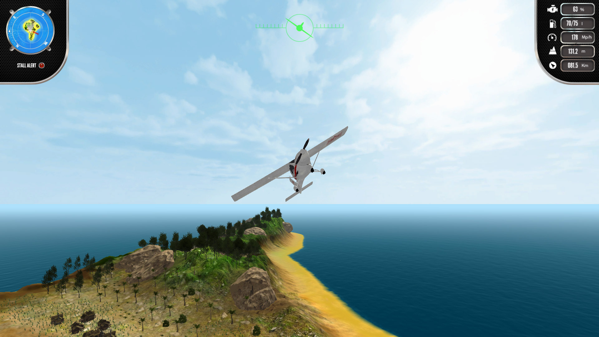 Island Flight Simulator gameplay visual