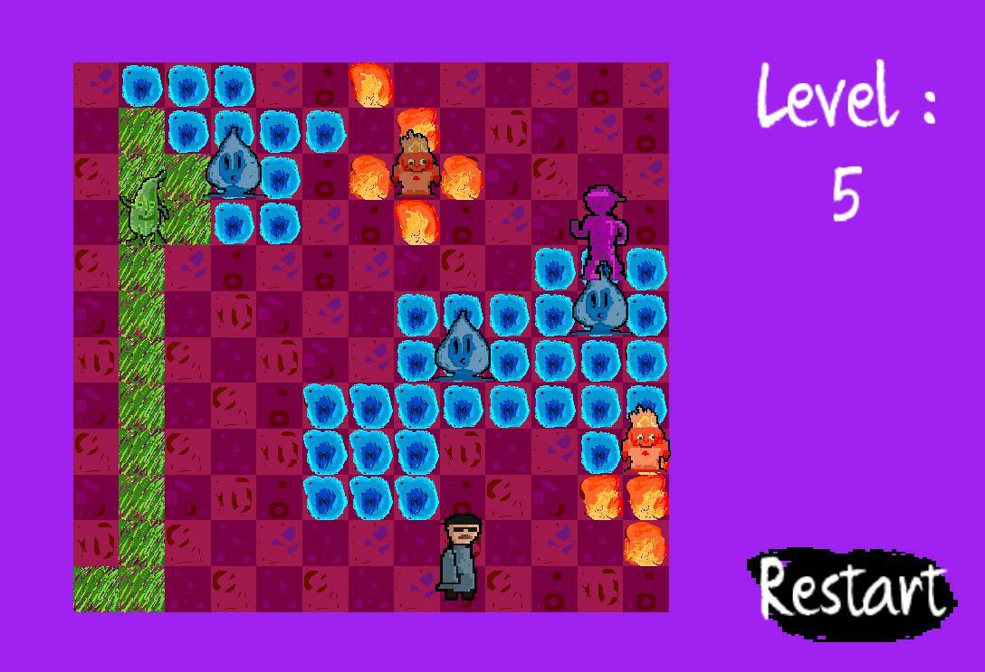 Twirling firy monsters