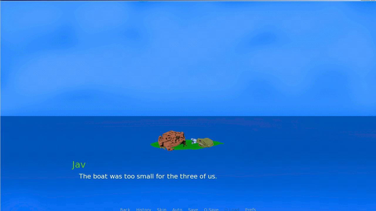 Three Drunk, Pissed–Off Frogs