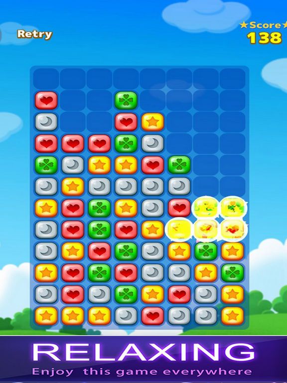 Block Blast скрины. Игра про куб , тап 2д.