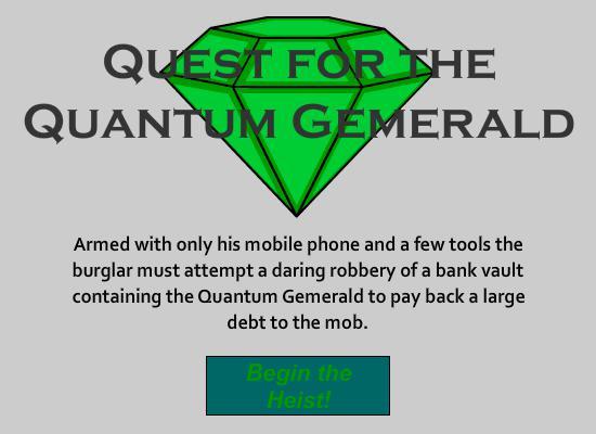 Quest for the Quantum Gemerald Point & Click Game