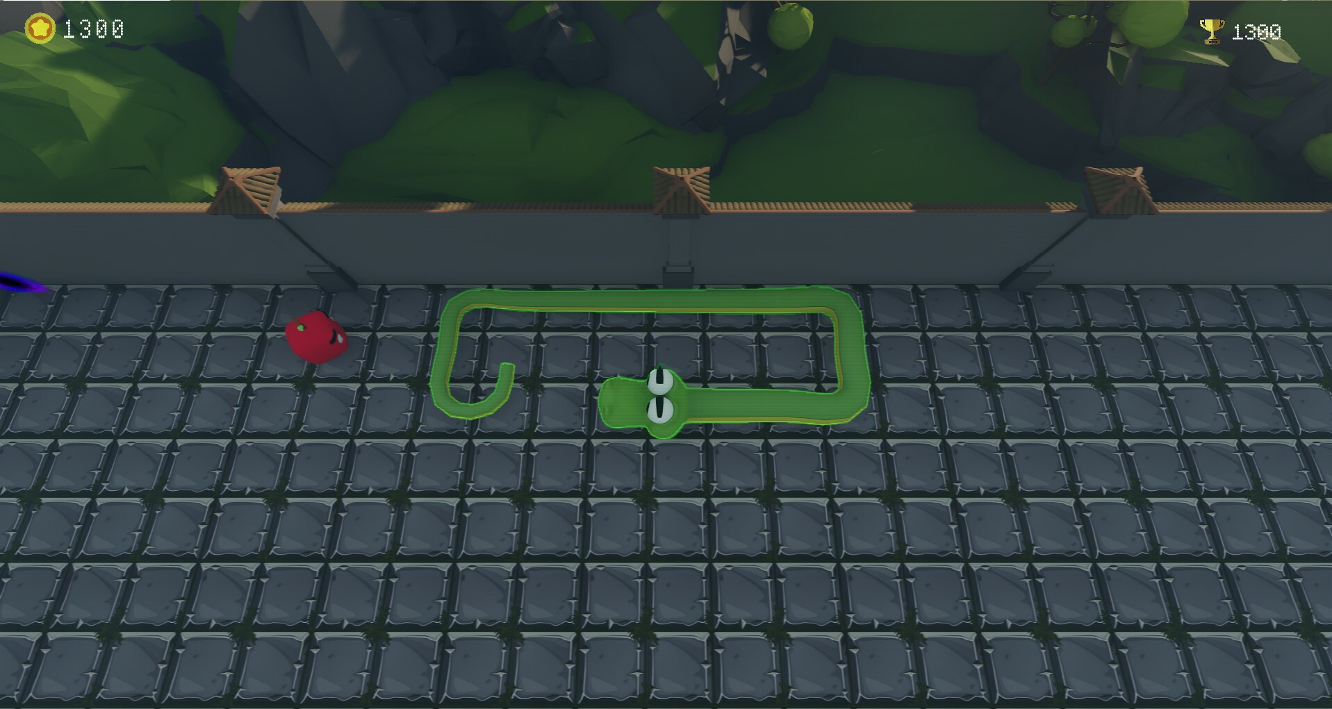 The path of the snake. The path of the snake